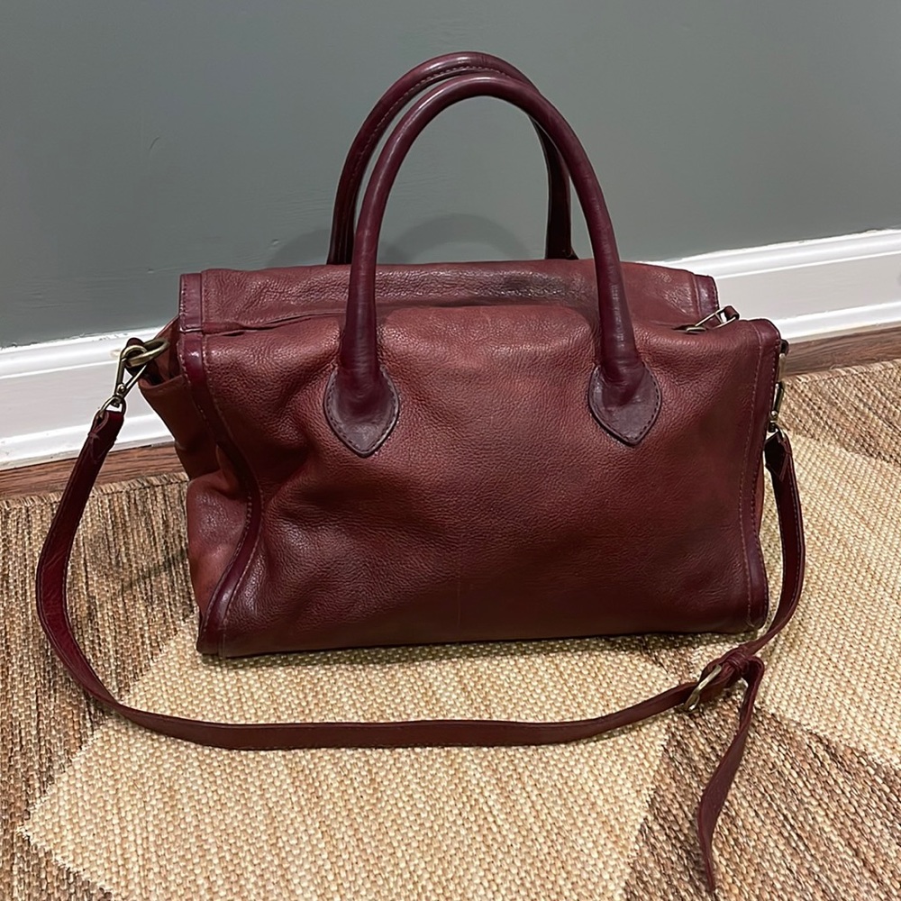 MADWELL CAMDEN SATCHEL - 100% genuine leather, red/brown color